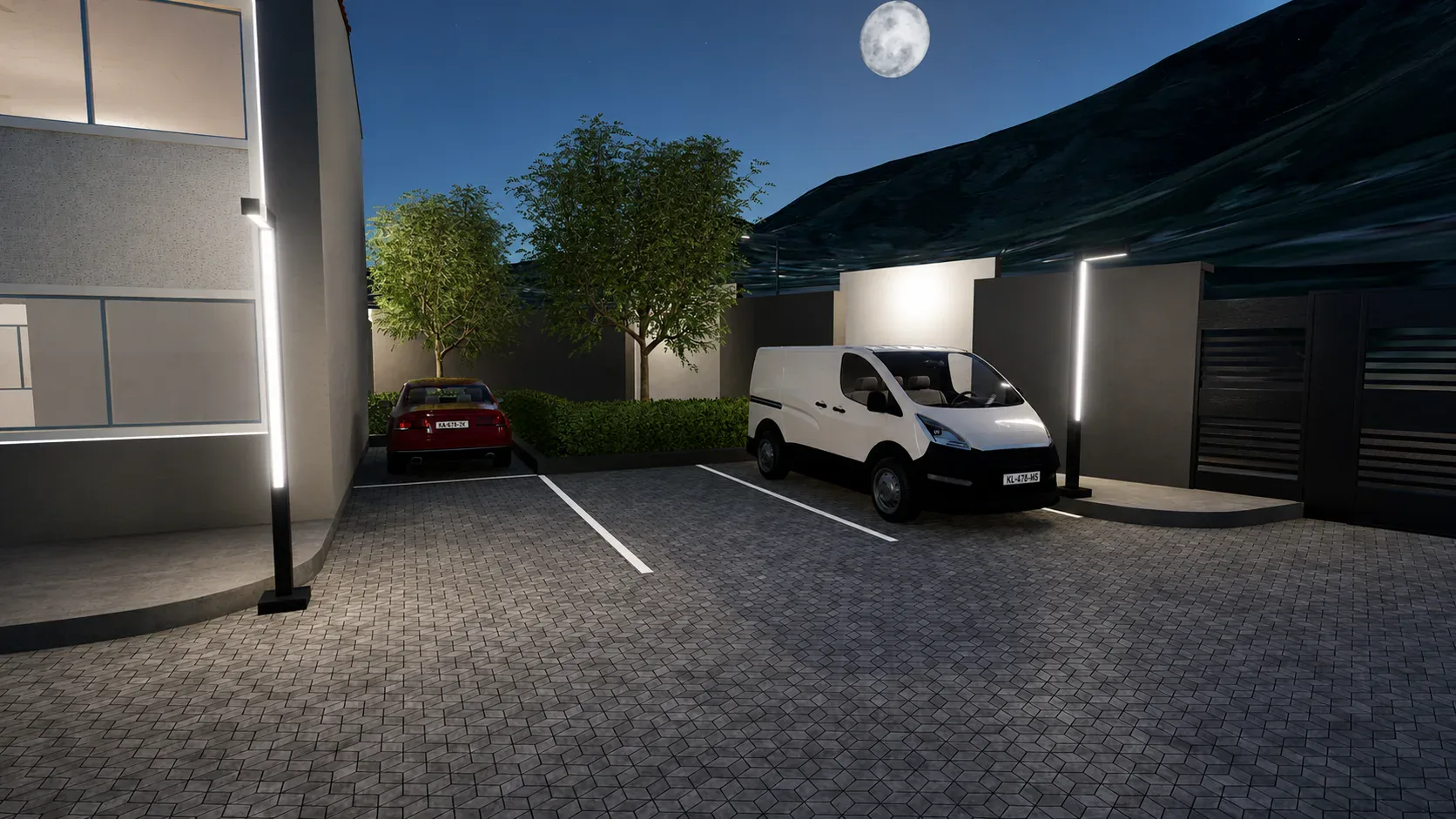 Zona de estacionamiento para invitados